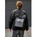 Чоловічий рюкзак Sambag RollTop Hacking чорний принт "Illusion"