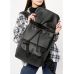 Жіночий рюкзак ролл Sambag  Loft Zard чорний з клапаном