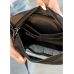 Жіноча шкіряна сумка через плече бананка Sambag Holster MSH чорна з перфорацією