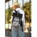 Жіночий рюкзак Sambag RollTop Zard з принтом "Graphity"