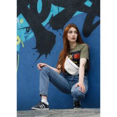 Сумка на пояс бананка Sambag Tirso MEO біла