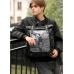 Чоловічий рюкзак Sambag RollTop Hacking чорний принт "Girl"