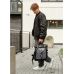Чоловічий рюкзак Sambag RollTop Hacking чорний принт "Girl"