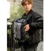 Чоловічий рюкзак Sambag RollTop Hacking чорний принт "Girl"