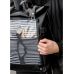 Чоловічий рюкзак Sambag RollTop Hacking чорний принт "Girl"