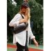 Сумка жіноча через плече бананка Sambag Holster MSH чорна 