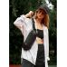 Сумка жіноча через плече бананка Sambag Holster MSH чорна 