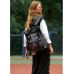 Жіночий рюкзак Sambag RollTop Zard з принтом "ABSTRACT"