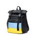 Рюкзак чоловічий ролл Sambag RollTop LTH чорний з прапором України