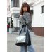 Жіноча сумка Sambag HOBO Bliss  чорна принт "Palm"