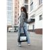 Жіноча сумка Sambag HOBO Bliss  чорна принт "Palm"