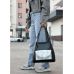 Жіноча сумка Sambag HOBO Bliss  чорна принт "Palm"