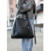 Жіноча сумка Sambag HOBO Bliss  чорна принт "Palm"