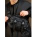Велика чоловіча поясна сумка бананка Sambag DynamicDart чорний принт