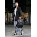 Чоловічий рюкзак ролл Sambag  Loft Zard чорний з клапаном