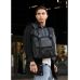 Чоловічий рюкзак ролл Sambag  Loft Zard чорний з клапаном