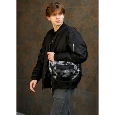 Велика чоловіча поясна сумка бананка Sambag DynamicDart принт "Palm"