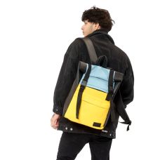 Рюкзак чоловічий ролл Sambag RollTop LTH блакитний з жовтим 