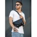 Чоловіча сумка бананка через плече Sambag Tirso Zard чорна