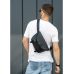 Чоловіча сумка бананка через плече Sambag Tirso Zard чорна