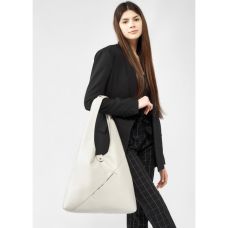 Жіноча сумка Sambag HOBO M сірий шовк