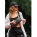 Жіноча сумка через плече бананка Sambag Holster MSH графіттова з перфорацією
