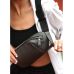 Жіноча сумка через плече бананка Sambag Holster MSH графіттова з перфорацією