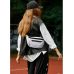 Велика тканева сумка  з екошкірою на пояс бананка Sambag Tirso Max біла