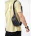 Сумка на пояс бананка з натуральної шкіри Sambag Tirso Noir чорна