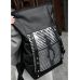 Жіночий рюкзак Sambag RollTop Hacking чорний принт "Girl"