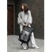 Жіночий рюкзак Sambag RollTop Hacking чорний принт "Girl"