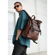 Чоловічий рюкзак ролл Sambag  RollTop Zard шоколадний