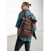 Чоловічий рюкзак ролл Sambag  RollTop Zard шоколадний