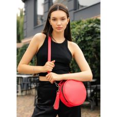 Жіноча кругла сумка Sambag Bale червона