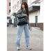 Жіноча сумка Sambag HOBO Bliss  чорна крокодил
