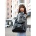 Жіноча сумка Sambag HOBO Bliss  чорна крокодил
