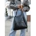 Жіноча сумка Sambag HOBO Bliss  чорна крокодил